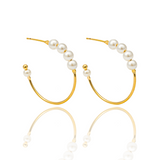 White Pearl Open Hoops (K71)