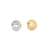 Two minimalist chunky ear cuffs, one in silver and one in gold, rest side by side against a clean white background.