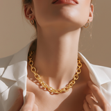 Thick 11mm Oval Rolo Necklace (F246A/I134B)