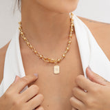 Oval Link Knotted Necklace (H261/I361A)
