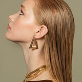 High End Exclusive Triangle Earrings