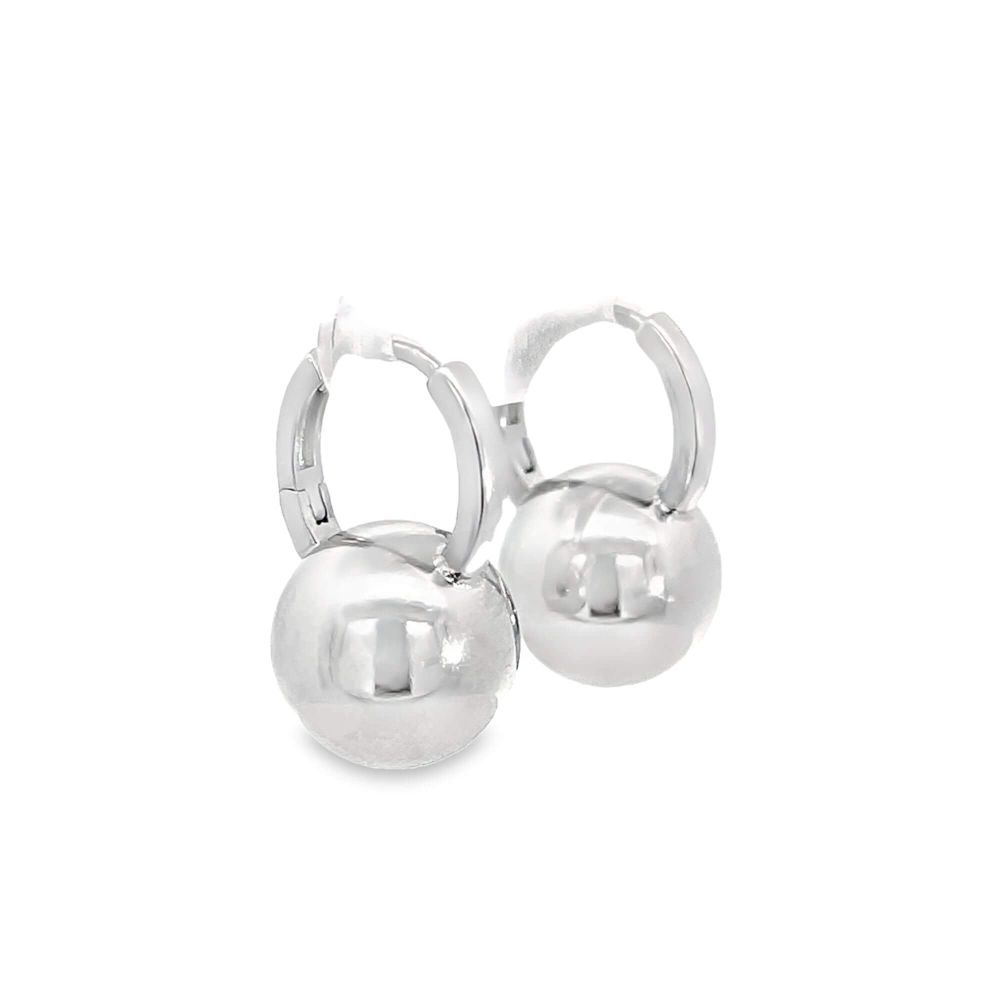 Small Light Dumbbell Style Lever Back Earrings (L552)