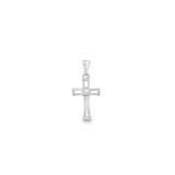 Gold Filled Cross Pendant with CZ Stone - Elegant Crucifix