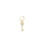 Tiny Cubic Zirconia Key Pendant