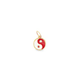 Yin Yang Enamel Charm Pendant