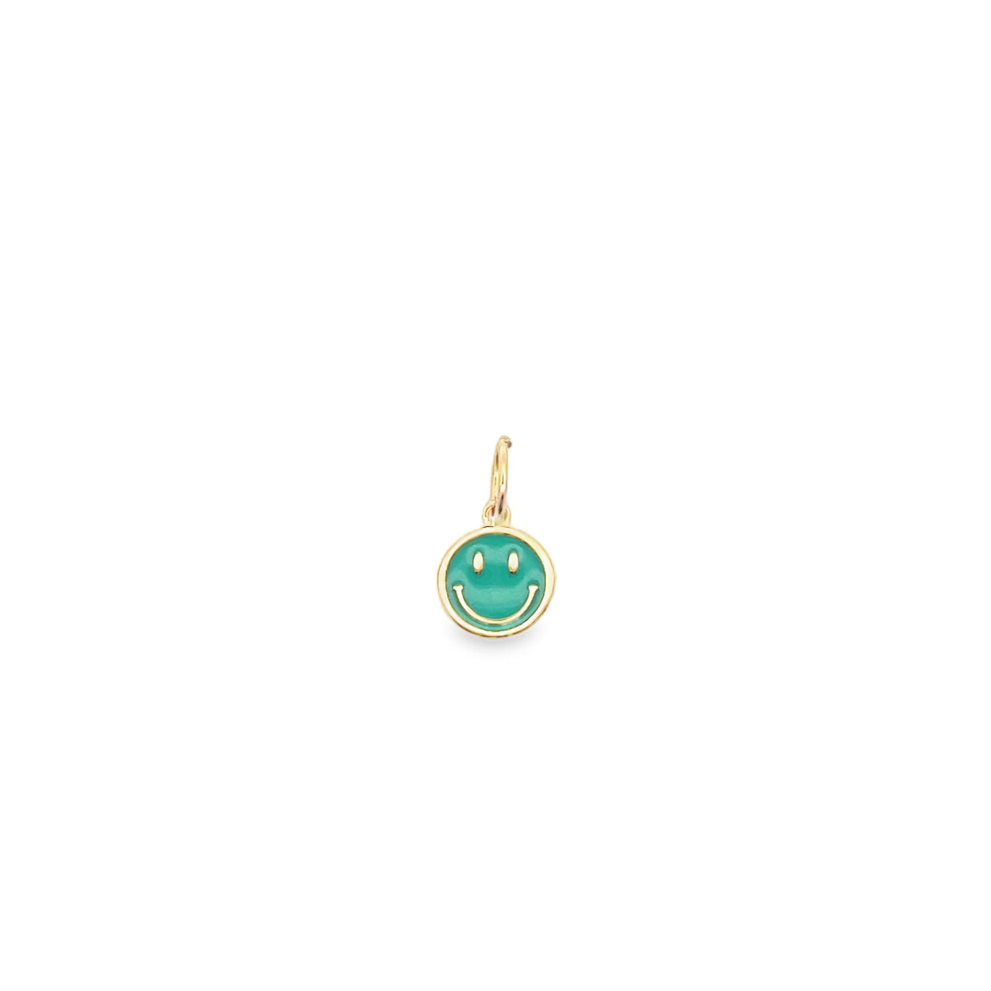 Enamel Happy Smile Face Charm Pendant