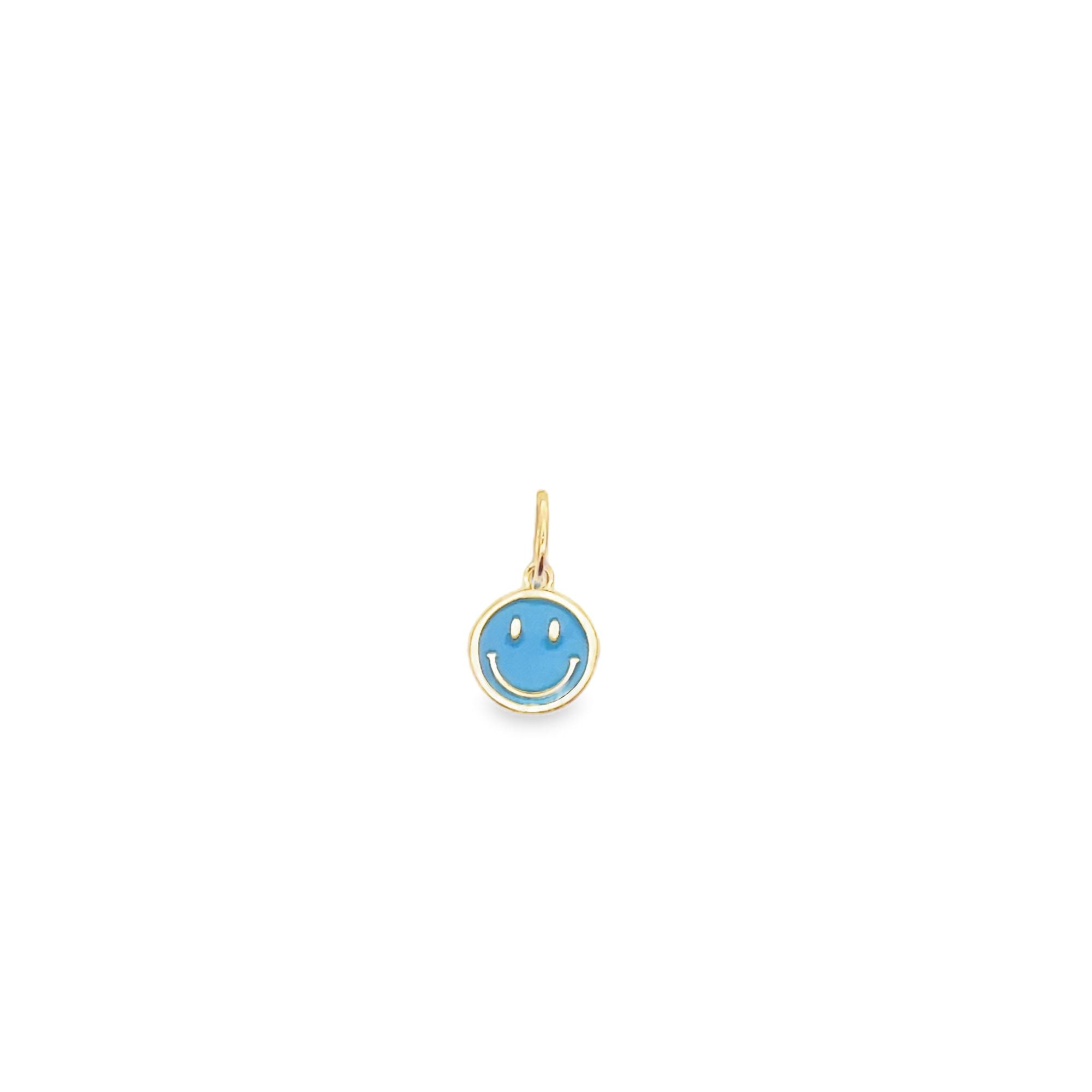 Enamel Happy Smile Face Charm Pendant