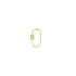 A gleaming gold oval lock charm features a sparkling, pavé-set diamond clasp against a clean white background.