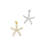 CZ Pave Starfish Pendant (A329)