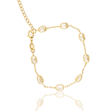 Oval Pearl Linked Necklace (H56/I11A)