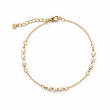 Heart Pearl Station Choker Necklace (F36A / I492A)