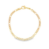 Figaro 4mm Link Chain Anklet (E52)