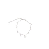 Bar Link Tiny Dangle Cross Charm Anklet (H260A/E280/I352A)