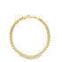 A thick gold chain necklace with interlocking links displays a secure lobster clasp on a clean white background.