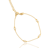 Mini Ball Chain Pearl Accent Necklace (H145/I500)