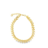 Smooth Rounded Chevron Arrow Bracelet (I308A)