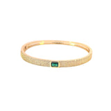 CZ Paved Stone Bangle Bracelet (B118)(B118A)