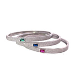 CZ Paved Stone Bangle Bracelet (B118)(B118A)