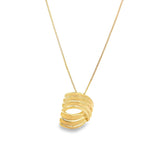 Geometric Spiral Earrings and Necklace Set (G233A)