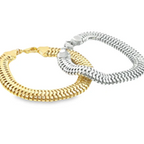 10mm Round Snake Chain Bracelet (I557)