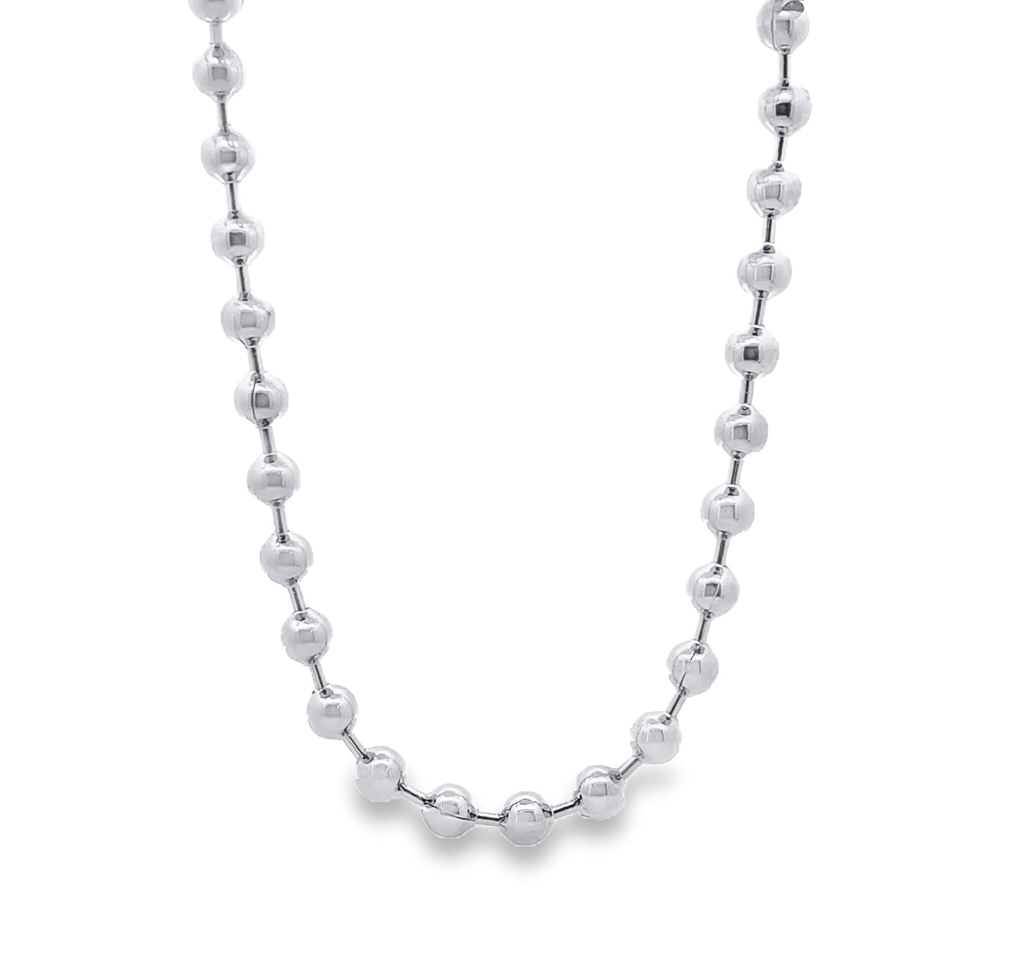 8mm Military Ball Necklace (H283)