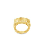 Wide Lattice Grid Band Ring (D46A)