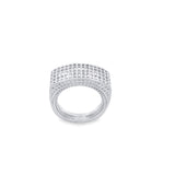Wide Lattice Grid Band Ring (D46A)