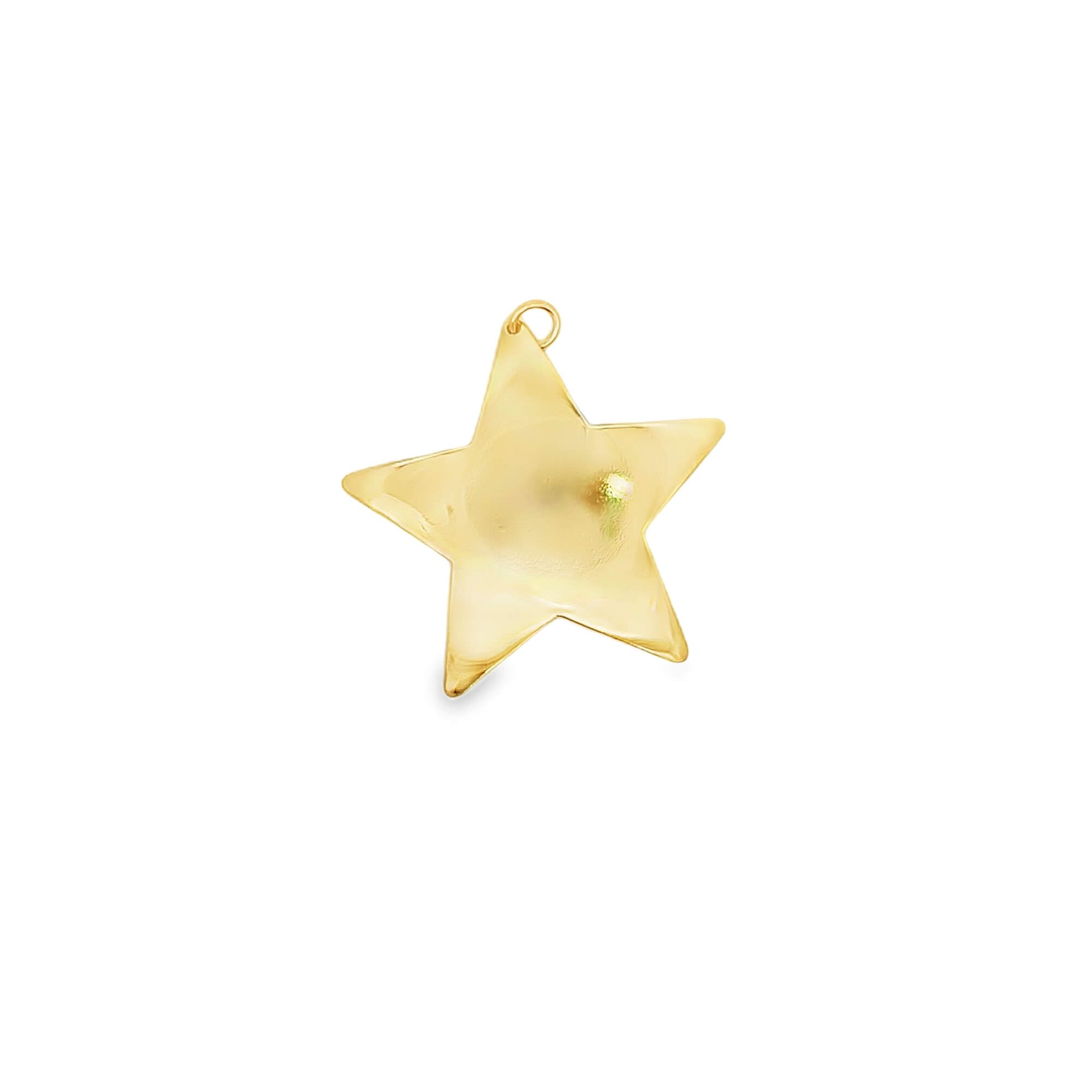 Shop a puffy star charm pendant in gold or silver. Lightweight, polished, and perfect for necklaces, bracelets, and charm layering