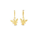 sea life charm dangle earrings featuring crab, lobster, and turtle designs. Lightweight, trendy drop earrings perfect for summer and beach looks.