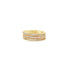 Elegant stacking gold rings with pavé cubic zirconia. Minimalist, versatile band rings perfect for everyday wear or gifting.