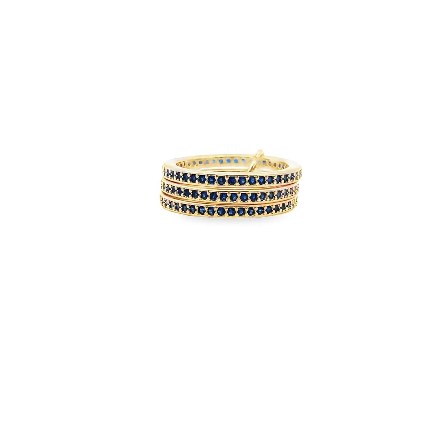 Shop elegant sterling silver stacking rings with pavé cubic zirconia. Minimalist, versatile band rings perfect for everyday wear or gifting.