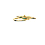 Shop elegant sterling silver stacking rings with pavé cubic zirconia. Minimalist, versatile band rings perfect for everyday wear or gifting.