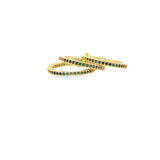 Shop elegant sterling silver stacking rings with pavé cubic zirconia. Minimalist, versatile band rings perfect for everyday wear or gifting.