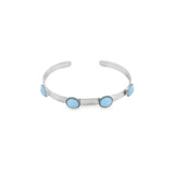 Bangle Wrist Cuff With Round Enamel Colors (B28)