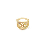 Gold/Rhodium CZ Vintage Ring