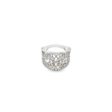 Gold/Rhodium CZ Vintage Ring