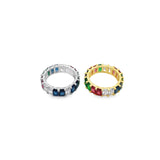 Rainbow Multicolor CZ Stones Ring (D55)