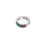 Rainbow Multicolor CZ Stones Ring (D55)