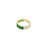 Ring With Colored Ombré CZ Stones (D56)