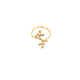 CZ Leaf Ring