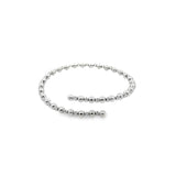 Beaded Open Wrist Bangle With CZ Stones (B58)