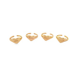 Sexy, Poppin, Rich B**ch, Ironic Heart Shaped Ring (D63)
