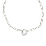 Zirconia Toggle Pendant Necklace (F1)