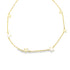 A delicate gold chain necklace features scattered star charms against a clean white background.