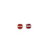 A pair of square enamel stud earrings displays the red Netflix logo against a white background.