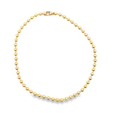 18K Gold Filled 3mm Ball Anklet With End Connector Closure (E127)