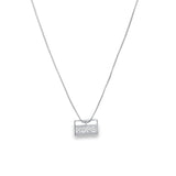 Mouse Tail Chain Necklace With Hope Pendant (G167)