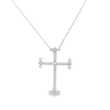 Cross Crucifix Necklace With CZ Stones (G97)