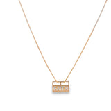 Mouse Tail Chain Necklace With Hope Pendant (G167)