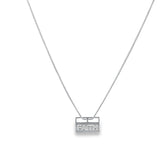Mouse Tail Chain Necklace With Hope Pendant (G167)